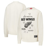 Detroit Red Wings Mitchell & Ness Women's Logo 3.0 Pullover Sweatshirt - Cream - NHL
