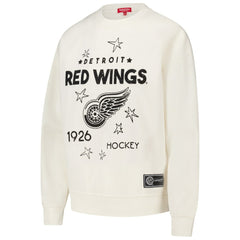 Detroit Red Wings Mitchell & Ness Women's Logo 3.0 Pullover Sweatshirt - Cream - NHL