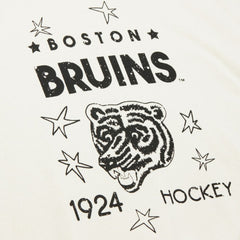 Boston Bruins Mitchell & Ness Women's Logo 3.0 Pullover Sweatshirt - Cream - NHL