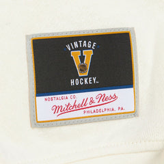 Boston Bruins Mitchell & Ness Women's Logo 3.0 Pullover Sweatshirt - Cream - NHL