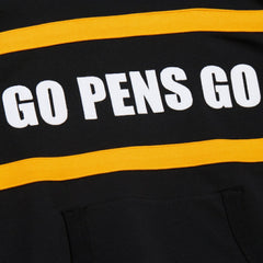 Pittsburgh Penguins Mitchell & Ness Head Coach Slogan Pullover Hoodie - Black - NHL