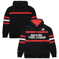 Buffalo Sabres Mitchell & Ness Head Coach Slogan Pullover Hoodie - Black - NHL