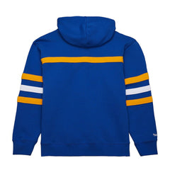 St. Louis Blues Mitchell & Ness Head Coach Slogan Pullover Hoodie - Blue - NHL