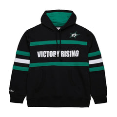Dallas Stars Mitchell & Ness Head Coach Slogan Pullover Hoodie - Black - NHL