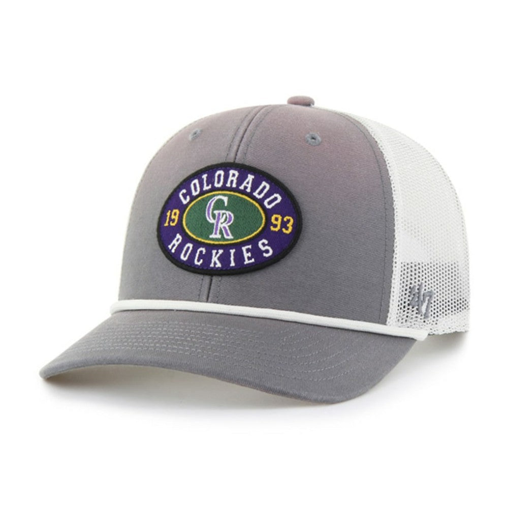 Colorado Rockies '47 Tide Sweep Rope Trucker Adjustable Hat - MLB