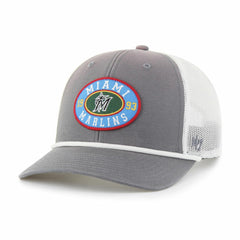 Miami Marlins '47 Tide Sweep Rope Trucker Adjustable Hat - MLB