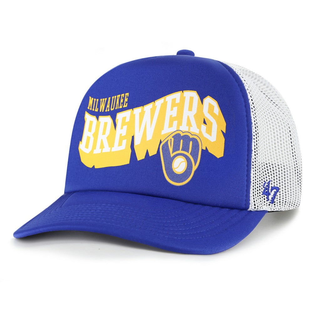 Milwaukee Brewers '47 Meander Foam Trucker Snapback Hat - MLB