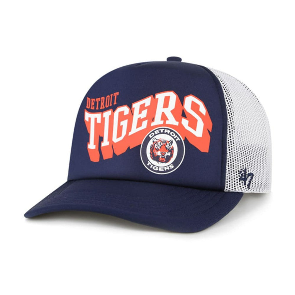 Detroit Tigers '47 Meander Foam Trucker Snapback Hat - MLB