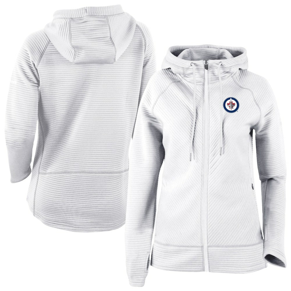 Winnipeg Jets Columbia Omni-Wick Pack It Up Full-Zip Jacket - White - NHL