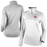 Montreal Canadiens Columbia Women's Omni-Wick Shotgun 2.0 Quarter-Zip Pullover Top - White - NHL