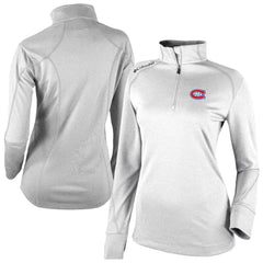 Montreal Canadiens Columbia Women's Omni-Wick Shotgun 2.0 Quarter-Zip Pullover Top - White - NHL