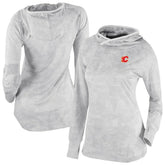 Calgary Flames Columbia Women's Omni-Wick Sunday Ball Pullover Hoodie - White - NHL