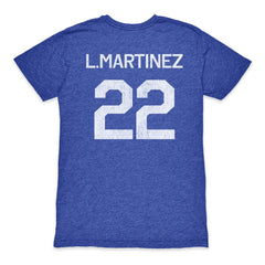Lautaro Martinez Argentina National Team 1863FC Retro Player Tri-Blend T-Shirt Blue - FIFA World CUP