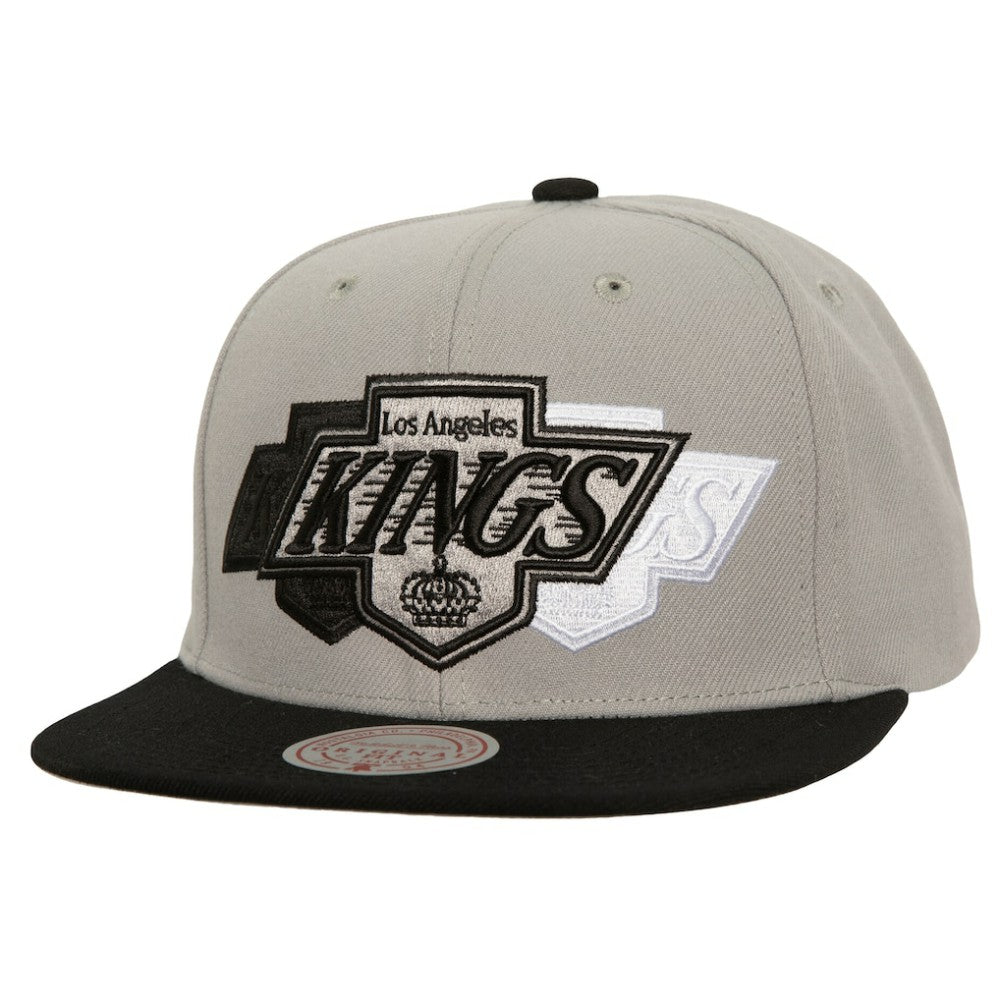 Los Angeles Kings Mitchell & Ness Soul Triple Up Snapback Hat - Gray - NHL