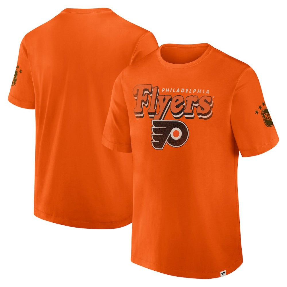 Philadelphia Flyers Fanatics Decades Collection Made To Last T-Shirt - Orange - NHL