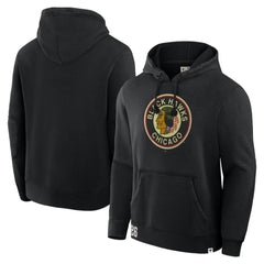 Chicago Blackhawks Fanatics Decades Collection Tradition Hoodie - Black - NHL
