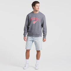 Detroit Red Wings Fanatics Decades Collection Legendary Fleece Pullover Sweatshirt - Heather Gray - NHL