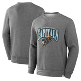 Washington Capitals Fanatics Decades Collection Legendary Fleece Pullover Sweatshirt - Heather Gray - NHL