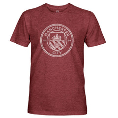 Manchester City 1863FC Mono Badge Retro Tri-Blend T-Shirt Maroon - FIFA World CUP