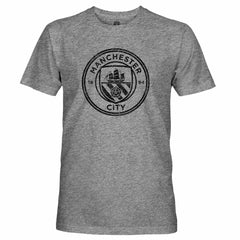 Manchester City 1863FC Mono Badge Retro Tri-Blend T-Shirt Heather Gray - FIFA World CUP