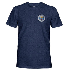 Manchester City 1863FC Color Badge Retro Tri-Blend T-Shirt Navy - FIFA World CUP