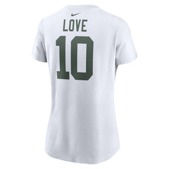 Jordan Love Green Bay Packers Women's Player Name & Number T-Shirt White | Nike for Sale