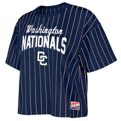 Washington Nationals New Era Women's 2025 City Connect Pinstripe T-Shirt - MLB