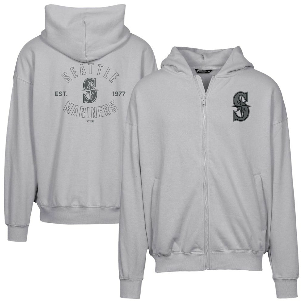Seattle Mariners Levelwear Uphill Abyssal Full-Zip Hoodie - MLB