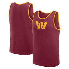 Washington Commanders Logo Athletic Unmatched Success Tank Top Burgundy | NFL