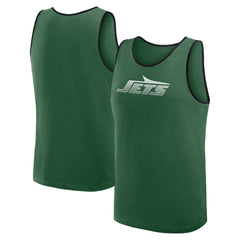 New York Jets Logo Athletic Unmatched Success Tank Top Green | NFL