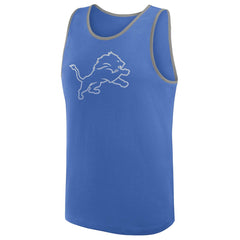 Detroit Lions Logo Athletic Unmatched Success Tank Top Blue | NFL