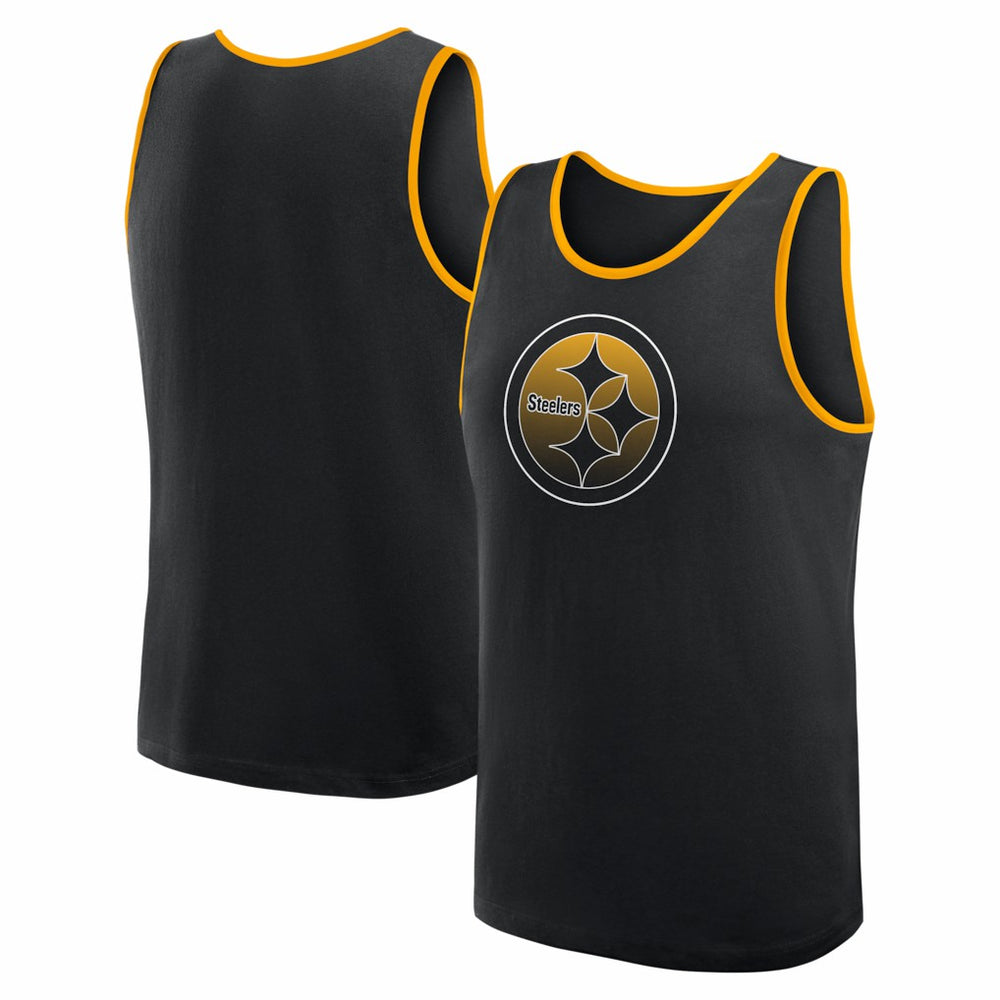 Pittsburgh Steelers Logo Athletic Unmatched Success Tank Top Black | NFL