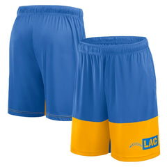 Los Angeles Chargers Logo Athletic Best of the Best Shorts Powder Blue | NFL