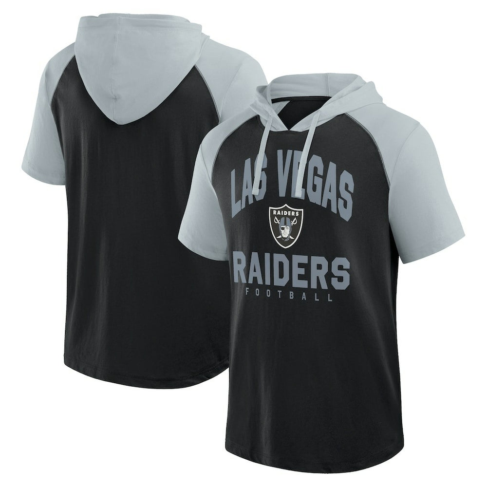 Las Vegas Raiders Logo Athletic Prime Hoodie T-Shirt Black | NFL