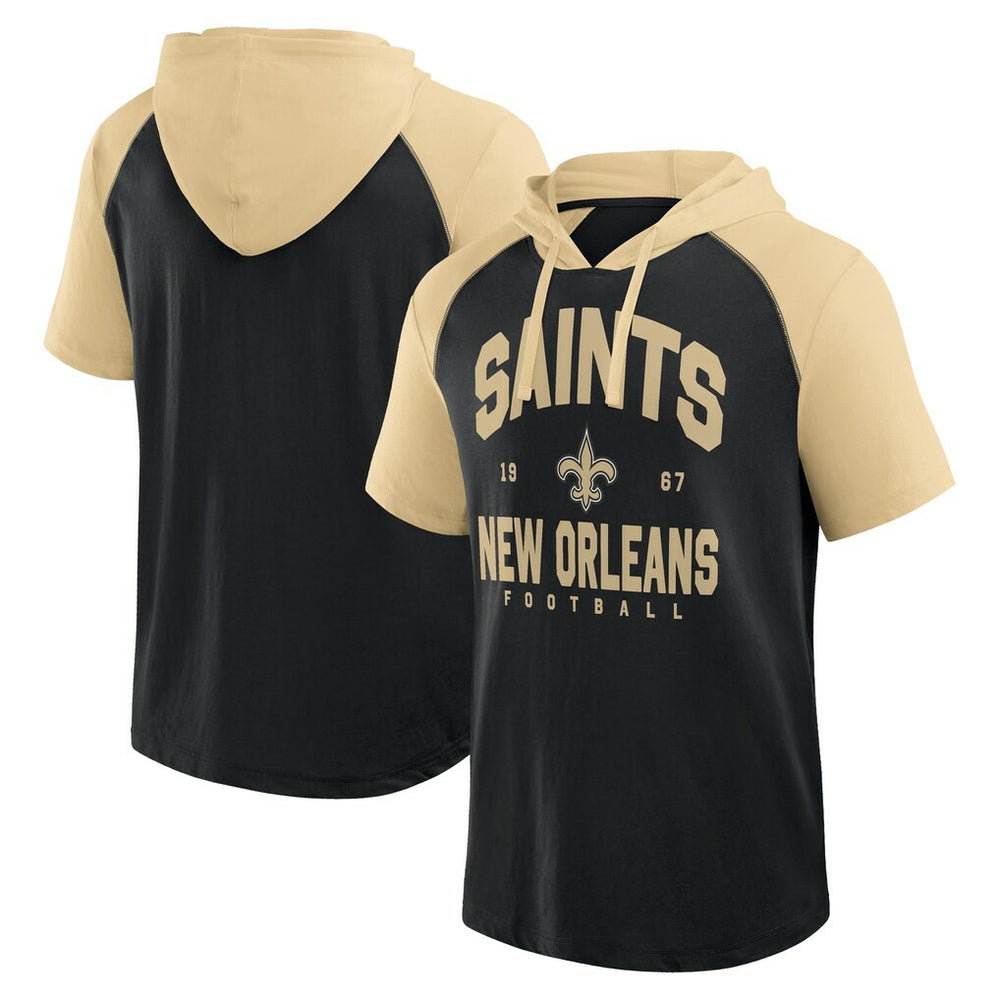 New Orleans Saints Logo Athletic Prime Hoodie T-Shirt Black | NFL