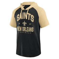 New Orleans Saints Logo Athletic Prime Hoodie T-Shirt Black | NFL