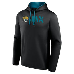 Jacksonville Jaguars Logo Athletic Head Start Pullover Hoodie Black | NFL