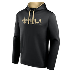 New Orleans Saints Logo Athletic Head Start Pullover Hoodie Black | NFL