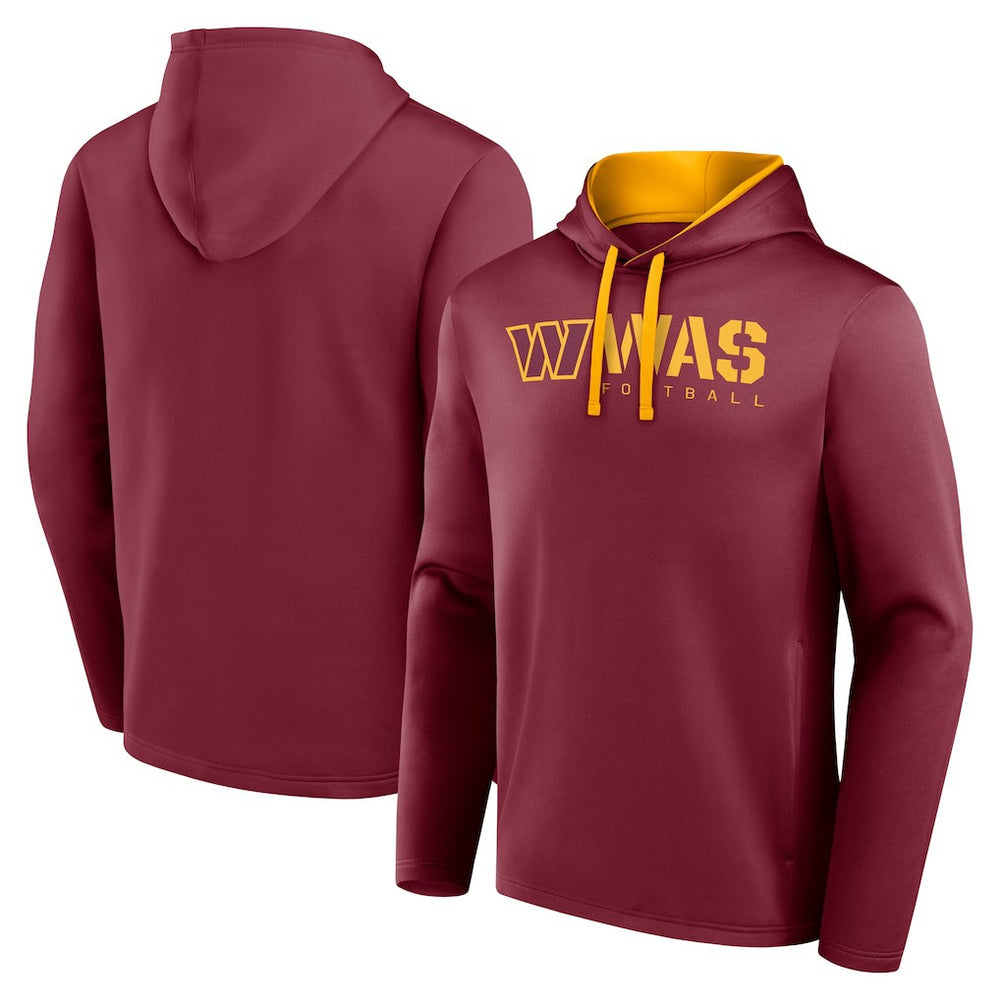 Washington Commanders Logo Athletic Head Start Pullover Hoodie Burgundy | NFL