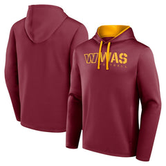 Washington Commanders Logo Athletic Head Start Pullover Hoodie Burgundy | NFL