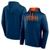 Chicago Bears Logo Athletic Head Start Pullover Hoodie Navy | NFL
