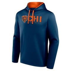 Chicago Bears Logo Athletic Head Start Pullover Hoodie Navy | NFL