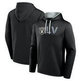 Las Vegas Raiders Logo Athletic Head Start Pullover Hoodie Black | NFL