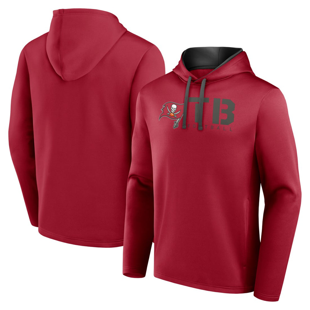 Tampa Bay Buccaneers Logo Athletic Head Start Pullover Hoodie Red | NFL