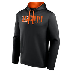 Cincinnati Bengals Logo Athletic Head Start Pullover Hoodie Black | NFL