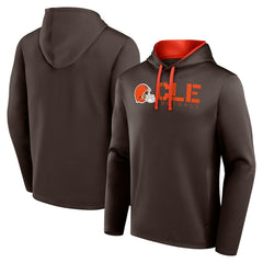 Cleveland Browns Logo Athletic Head Start Pullover Hoodie Brown | NFL