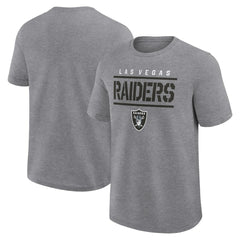Las Vegas Raiders Logo Athletic Top Notch T-Shirt Heather Gray | NFL