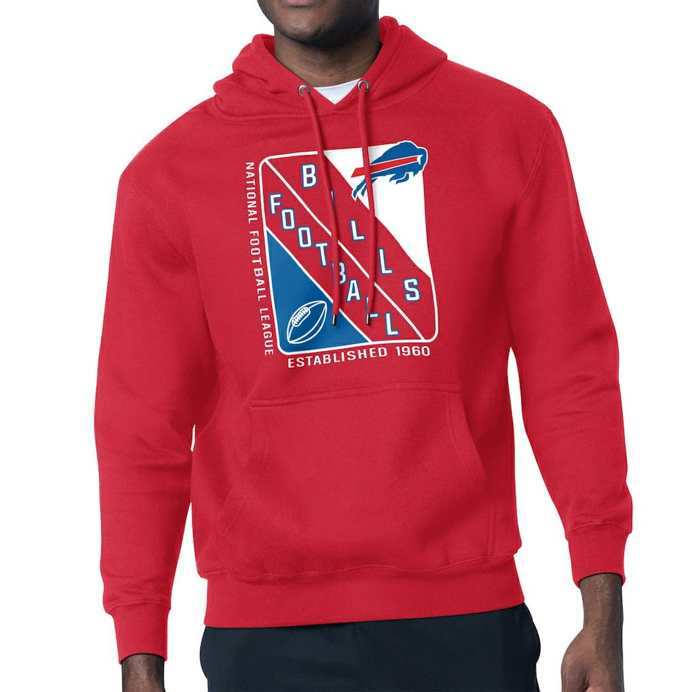 Buffalo Bills Starter Shield Logo Pullover Hoodie Red | NFL