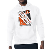 Cincinnati Bengals Starter Shield Logo Pullover Hoodie White | NFL