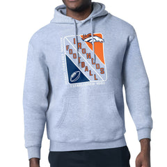 Denver Broncos Starter Shield Logo Pullover Hoodie Heather Gray | NFL